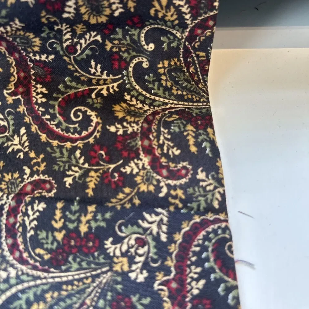 Vintage Cranston Print Works VIP USA Floral Cotton Quilting Fabric Florals 2 Pc